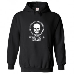 Mobility Club Est 1967 Angels Of Arthritis IBU Profen Chapter Unisex Novelty Kids and Adults Pullover Hooded Sweatshirt